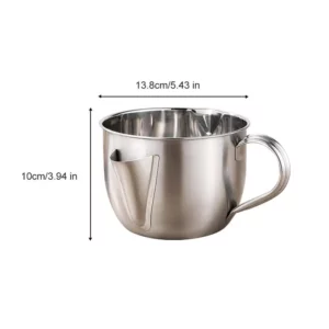 1000ML Multi-use Stainless Steel Gravy Oil Soup Fat Separator Grease Oiler Filter Strainer Bowl Home Kitchen Cooking Tools - Image 5