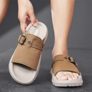 CYYTL Mens Slippers Casual Summer Shoes Beach Sandals Outdoor Slides Leather Walking Comfort Lightweight Luxury Designer Fashion - Image 6