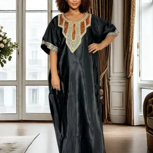 Party Casual Dress Fashion Abayas Boubou Dashiki Ankara Outfits Evening Gown Dubai Kaftan Robe Nightdress - Image 1