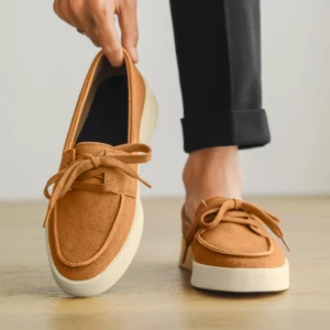 Stylish Vintage Mens Loafers Casual British Style Handmade Tooling Low Top Round Toe Lace-Up Skate Shoes Men Flat Designer Shoes - Image 2