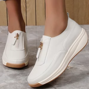 Women's Sports Shoes 2025 New White Shoes Woman Flats Casual Shoes Zapatillas De Mujer Flat Sneakers Casual Footwear Women - Image 5
