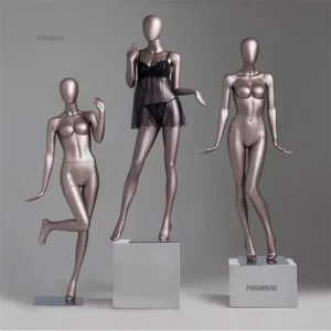 Female Full Body Gathered Underwear Model Props High-end Golden Bra Display Stand American Mannequin Clothes Dummy Manikin Torso - Image 1