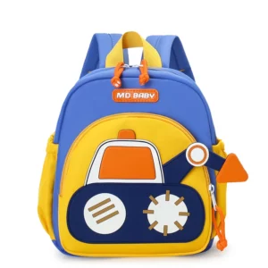 Kids Backpack for Boys Girls Toddler School Kindergarten Cute Construction Truck Car Design Trendy Casual Backpack - Image 5