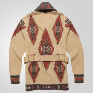 New Men's Retro Heavy Industry Jacquard Simple Fashion Knitwear Autumn and Winter Thickened Outdoor Cardigan Sweater Coat - Image 3