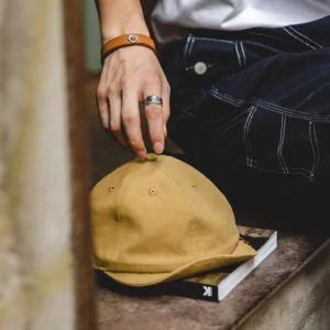 Maden Oversize Men's Denim Golf Caps Casual Newsboy Hat Amekaji Retro Beret Wild Hats Uncle Fu Unisex Vintage Flip Octagonal Cap - Image 5