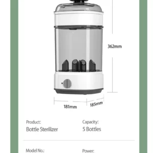 Baby Electric Steam Bottle Sterilizer Feeding Bottle Sterilizers Milk Warmer Electric Kid Bottle Sanitizer with Timer - Image 5