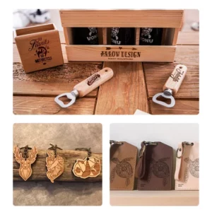 MR CARVE C1 Windows Mac Engrave leaves wood Plastic Painted Leather Laser Engraver Portable Laser Engraving Machine for Mobile - Image 5