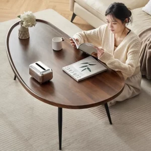 Light Luxury Oval Mango Coffee Table Small Table Simple Personality Modern Living Room Home Small Apartment Creative Tea Table - Image 3