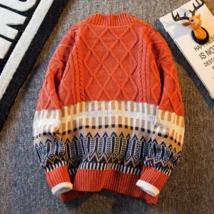 Spring Cardigan Oversized Sweater Men Pullover Hip Hop Streetwear Loose Knitwear Harajuku Knitted Sweater Coat - Image 5