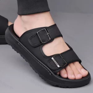 Men's Slippers 2025 Summer Breathable Outdoor Beach Sandals Non Slip Flip Flops New Flat Slippers High Quality Men's Shoes - Image 2