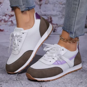 Fashion Mixed Color Running Shoes for Women Breathable Mesh Casual Sneakers Woman 2025 Spring Lightweight Comfort Walking Shoes - Image 1