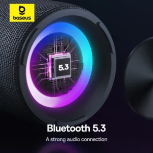 Baseus AeQur 30 Air Portable Wireless Speaker Bluetooth 5.3 TWS Pairing Digital Display 15H Audio Playback Camping Soundbox IPX5 - Image 4