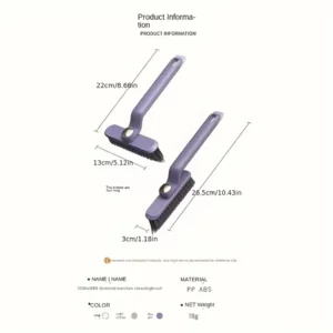 Multipurpose Bathroom Tile Floor Gap Cleaning Brush Rotating Crevice Brushes with Dead End Strong Bristles Cleaning Supplies - Image 6