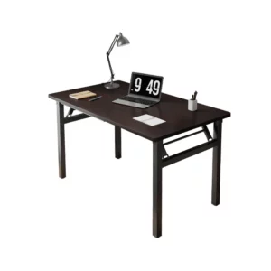Rectangle Folding Table Desktop Computer Table Walnut Stall Long Table Training Desk Household Simple Desk - Image 5