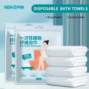 Disposable Bath Towel 70x140 Large Compressed Towel Travel Portable Individually Packed Thickened Cotton Towel Hotel Bath Towel - Image 1