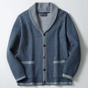 Men Cardigan Open Stitch Sweaters Coat Turn Down Collar Full Sleeve Single Breasted Splice Pockets Knit Coats Autumn Winter - Image 2