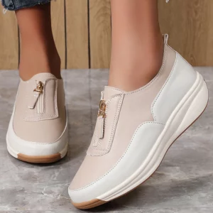 Women's Sports Shoes 2025 New White Shoes Woman Flats Casual Shoes Zapatillas De Mujer Flat Sneakers Casual Footwear Women - Image 1