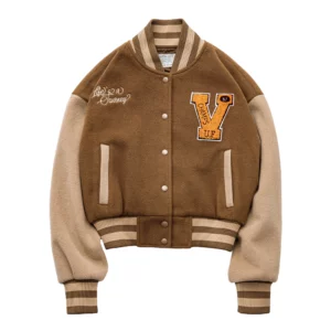 Maden Vintage Collegiate Baseball Jacket with Letter Embroidery Woolen Thicker Short Versatile Coat for Women's Fall and Winter - Image 6