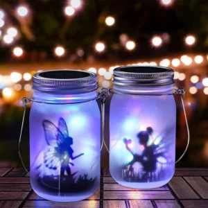 Solar Mason Jar Light Solar Lantern Fairy Lights Waterproof IP65 Hanging Standing Solar Lamp Garden Ornament for Patio Lawn - Image 6