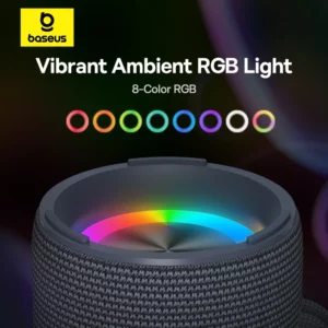 Baseus AeQur 30 Air Portable Wireless Speaker Bluetooth 5.3 TWS Pairing Digital Display 15H Audio Playback Camping Soundbox IPX5 - Image 5