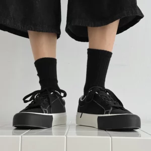 Leather Casual Shoes Fashion Lace-up High Quality Sneakers All-match Waking Shoes for Men Luxury Flats Design Business Shoes - Image 5