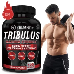 Tribulus Capsules - Lose Excess Fat, Improve Performance, Muscle Building Workout Supplement - Image 1
