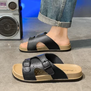 Slippers for Men's Summer Men's Casual Slippers 2025 New Outer Wear Sports Driving Dual-use Shoes Beach Sandals Shoes for Men - Image 6