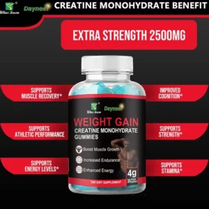 1 Bottle of Weight Gain Gummies Increase Muscle Fudge Energy Levels - Image 2