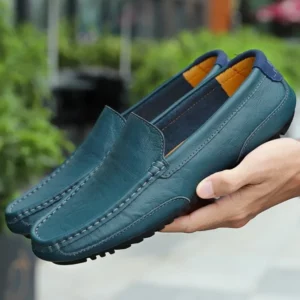 Leather Breathable Mocasines Casual Loafers Leather Shoes for Men Slip on Formal Italian Driving Flat Chaussure Homme - Image 1