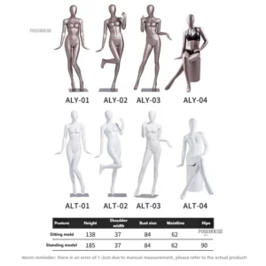 Female Full Body Gathered Underwear Model Props High-end Golden Bra Display Stand American Mannequin Clothes Dummy Manikin Torso - Image 5
