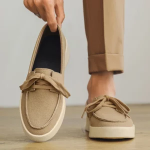 Stylish Vintage Mens Loafers Casual British Style Handmade Tooling Low Top Round Toe Lace-Up Skate Shoes Men Flat Designer Shoes - Image 4