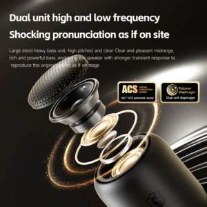 BASS-01 MINI Portable Bluetooth Speaker | 5W Deep Bass, IPX5 Waterproof Wireless Subwoofer, 5H Playtime for Hiking, Cycling - Image 5