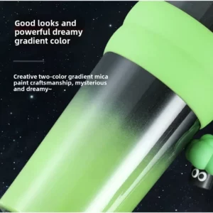 New Gradual Change of Color Stainless Steel Coffee Cup High Value Portable Rope Straw Outdoor Car Cup - Image 3