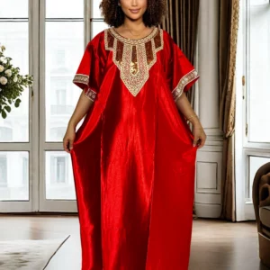Party Casual Dress Fashion Abayas Boubou Dashiki Ankara Outfits Evening Gown Dubai Kaftan Robe Nightdress - Image 4