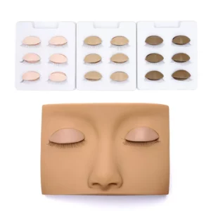 Mannequin Head Eyelash Extension Practice Makeup Accessories with Removable Eyes False Eyelashes Grafting Training Model Head - Image 1