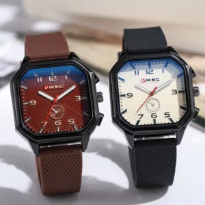 Brand Big Dial Men Watch Dropshipping Square Sports Watch Luxury Silicone Strap Gift Clock Student Wristwatch Wholesale - Image 5