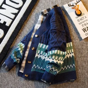 Spring Cardigan Oversized Sweater Men Pullover Hip Hop Streetwear Loose Knitwear Harajuku Knitted Sweater Coat - Image 3