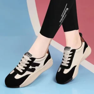 Casual shoes for women, Spring and Autumn 2025 new dad shoes, women's travel casual sports shoes, breathable student shoes - Image 1