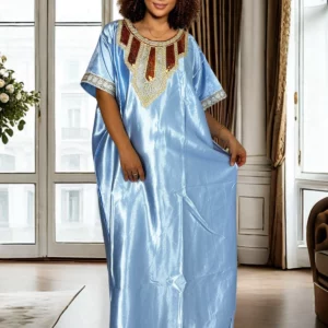 Party Casual Dress Fashion Abayas Boubou Dashiki Ankara Outfits Evening Gown Dubai Kaftan Robe Nightdress - Image 2