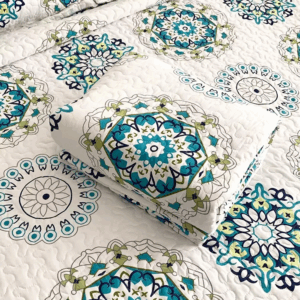 Floral Quilted Bedspread on the Bed, Student Dormitory Blanket, Tatami Sheet Coverlet, Plaid Linen, Cubrecam Bed Cover, Co - Image 4