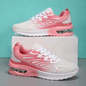 Running women's shoes air cushion shock absorption running shoes summer hollow mesh breathable sports lightweight soft-soled mot - Image 7
