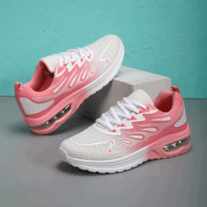 Running women's shoes air cushion shock absorption running shoes summer hollow mesh breathable sports lightweight soft-soled mot - Image 6