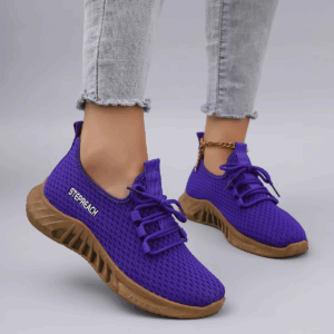 Spring and Autumn New Women's Casual Lace up Sports Shoes Comfortable, Breathable, Lightweight, Wear Resistant Sports and Leisur - Image 4