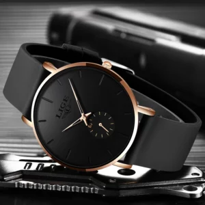 LIGE New Fashion Mens Watches Top Brand Luxury Sport Waterproof Simple Ultra-Thin Watches Men Quartz Clock Relogio Masculino+Box - Image 3