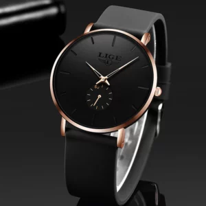 LIGE New Fashion Mens Watches Top Brand Luxury Sport Waterproof Simple Ultra-Thin Watches Men Quartz Clock Relogio Masculino+Box - Image 2