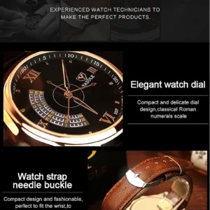 New Luxury Watches for Men Simple Casual Leather Men's Wristwatch Quartz Clock Fashion Business Man Watch Reloj Para Hombre - Image 4