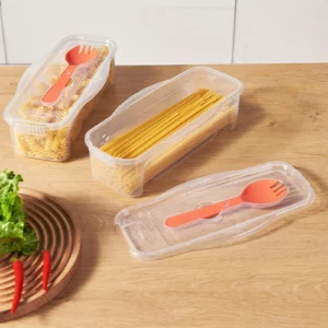 Microwave Pasta Cooker Food Cooking Box with Strainer Heat Resistant Pasta Steamer Spaghetti Noodle Cook Box Kitchen Accessory - Image 3