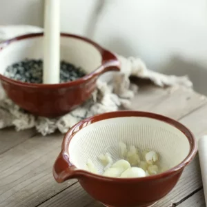 Japanese manual ceramic bowl grinding kitchen mash garlic artifact masher garlic grinder sesame - Image 6