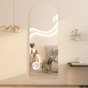 Unique Irregular Shaped Full-Length Mirror - DIY Self-Adhesive Acrylic Wall Mirror for Bathroom, Bedroom, Dorm No Drill - Image 4