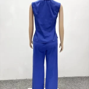 Joskaa Causal Classic 2 Piece Set Women Hipster Concise Cargo Vests Wide Leg Long Pants Matching 2025 Summer Sets Tracksuits - Image 5